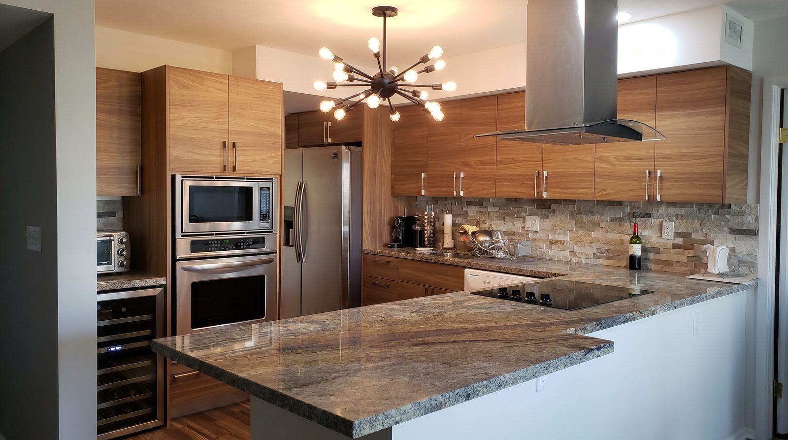 Granite + Walnut